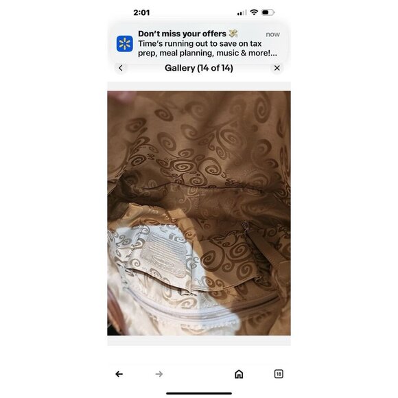 Brighton Snake Print Leather Large Shoulder Bag w Charm Braided Handle - Picture 10 of 11